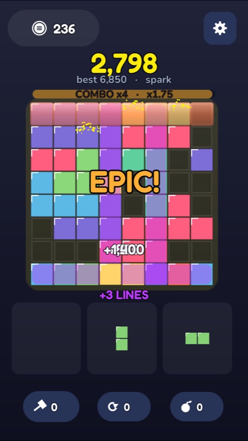 Tessera at a high combo tier